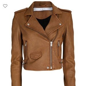 IRO Asheville cropped leather jacket NWOT